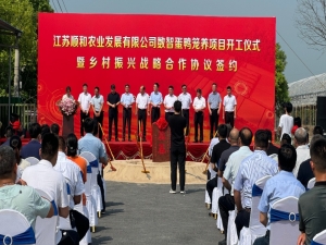 江蘇順和農(nóng)業(yè)發(fā)展有限公司數(shù)智蛋鴨籠養(yǎng)項(xiàng)目開(kāi)工儀式暨鄉(xiāng)村振興戰(zhàn)略合作協(xié)議簽約圓滿(mǎn)成功！